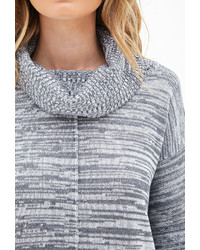Forever 21 Contemporary Marled Cowl Neck Sweater