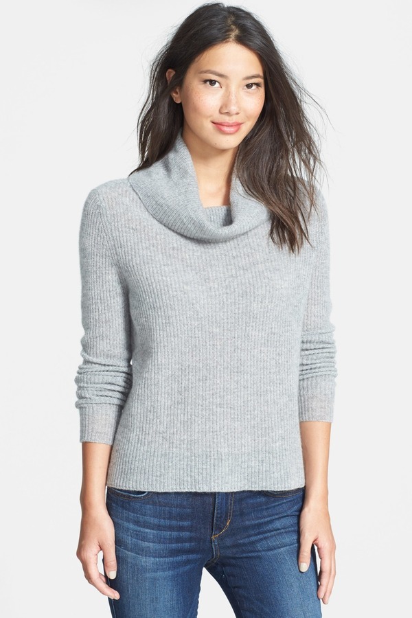 Cowl neck clearance fisherman sweater