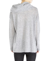 In Cashmere Waffle Knit Cowl Neck Cashmere Sweater