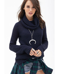 Forever 21 Open Knit Cowl Neck Sweater
