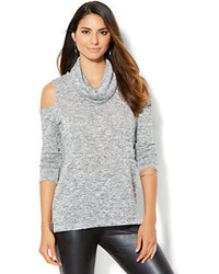 New York & Co. Streetwear Cold Shoulder Cowl Neck Sweater