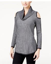 Style&co. Style Co Cowl Neck Cold Shoulder Sweater Only At Macys