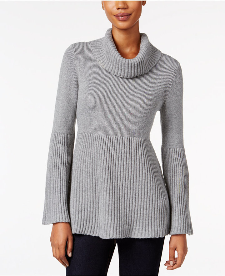 Women's grey hotsell cowl neck sweater