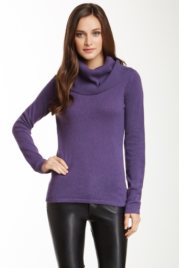 Vertical Design Cashmere Cowl Neck Sweater, $207 | Nordstrom Rack ...