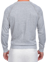 2xist Active Core Woven Crewneck Sweatshirt Light Gray