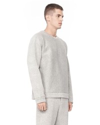 Alexander Wang Long Sleeve Neoprene Sweatshirt