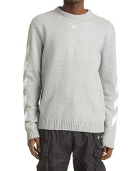 Off-White Arrow Intarsia Cotton Blend Sweater