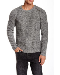 The Kooples Asymmetrical Zip Wool Sweater