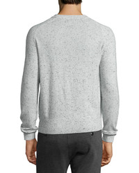 Atm Donegal Cashmere Crewneck Sweater Dark Gray