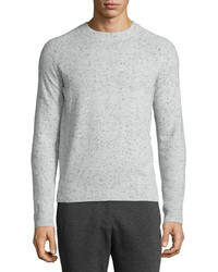 Atm Donegal Cashmere Crewneck Sweater Dark Gray