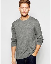 Asos Brand Sweater In Cotton With Button Pocket