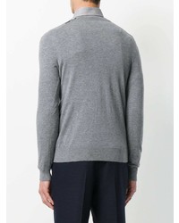 Burberry Check Jacquard Detail Cashmere Sweater