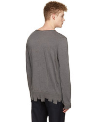 Comme des Garcons Comme Des Garons Shirt Grey Asymmetric Hem Sweater