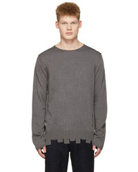 Comme des Garcons Comme Des Garons Shirt Grey Asymmetric Hem Sweater
