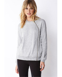 Forever 21 Contemporary Asymmetrical Zipper Sweater