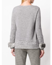 Blumarine Contrast Cuff Sweater