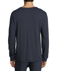 Vince Cotton Cashmere Long Sleeve T Shirt