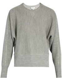 Vince Crew Neck Wool And Silk Blend Sweater