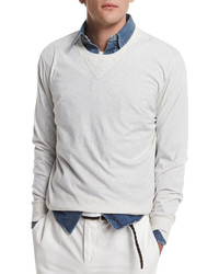Brunello Cucinelli Crewneck Long Sleeve Sweatshirt Marble