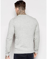 Diesel Crew Knit Sweater K Maniky Slim Fit In Light Gray