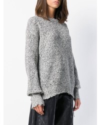 Helmut Lang Distressed Knit Sweater