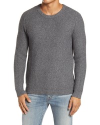 Outerknown Eastbank Wool Cotton Sweater In Heather Charcoal At Nordstrom