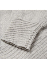 Exemplaire Leather Panelled Cashmere Sweater