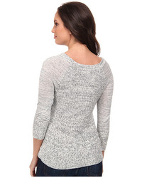Lucky Brand Fabric Mixing Pullover