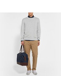 A.P.C. Flecked Cotton And Silk Blend Sweater