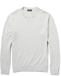 A.P.C. Flecked Cotton And Silk Blend Sweater