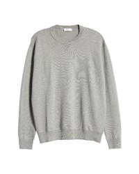 Closed French Terry Cotton Blend Crewneck Sweater