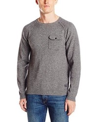 Gant Alpaca Crew Neck Pullover Sweater With Chest Pocket