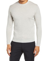 John Smedley Geo Pattern Crewneck Merino Wool Sweater