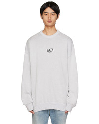 Balenciaga Gray Bb Paris Icon Sweater