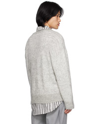 C2h4 Gray Brushed Sweater