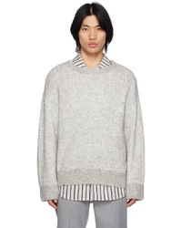 C2h4 Gray Brushed Sweater