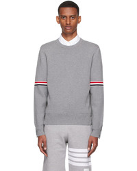 Thom Browne Gray Cotton Sweater