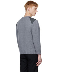 CALVINLUO Gray Crewneck Sweater