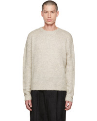 AMOMENTO Gray Crewneck Sweater