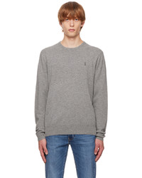 Polo Ralph Lauren Gray Embroidered Sweater