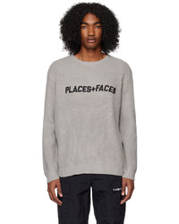 PLACES+FACES Gray Heavy Sweater