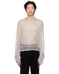 Vitelli Gray Netted Sweater