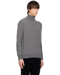 Tom Ford Gray Roll Neck Sweater