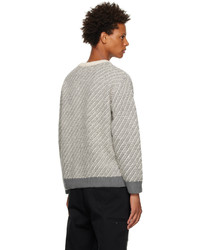 Solid Homme Gray Stripe Sweater