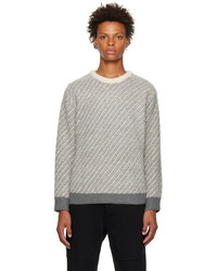 Solid Homme Gray Stripe Sweater