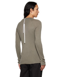 Label Under Construction Gray Thermal Sweater