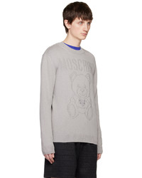 Moschino Gray This Is Not A Toy Sweater