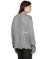 C2h4 Grey Acrylic Sweater
