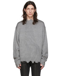 C2h4 Grey Acrylic Sweater