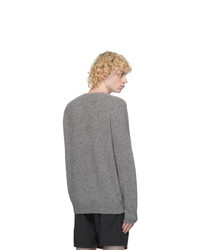 Beams Plus Grey Cashmere And Silk Sweater